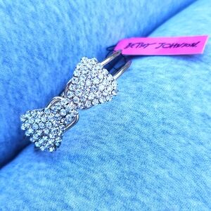 Betsy Johnson Bowtie Bangle Bracelet